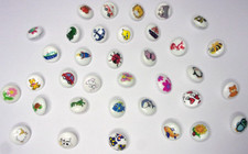 10 x Picture Shank Buttons
