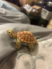 Hand Carved Wooden Tortoise