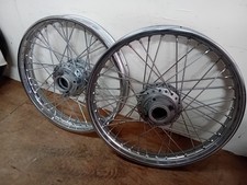 Triumph T140 Bonneville Disc type Front & Rear wheels, rebuilt, unused, exchange