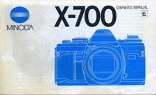 Minolta 700 instruction - minolta,