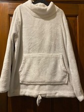 Ladies TU ivory fleece pyjama top size 14