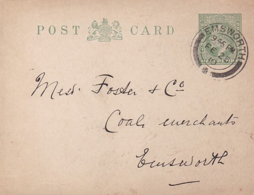 Emsworth 1910 psc - 1910, ½d