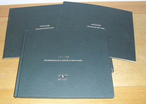 Bentley arnage boxed brochure - arnage,