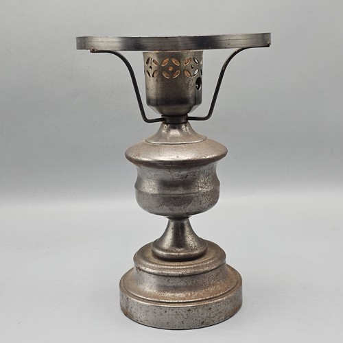 Vintage nickle plated - nickle, lamp