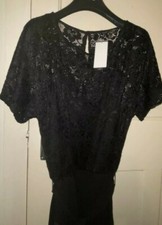 New Lipsy Size 10 Black Lace