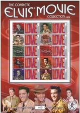 GB Smiler Sheets ~ Elvis Presley Complete Movie Collection ~ Set of 4 Sheets MNH