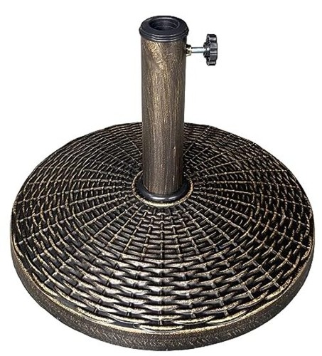 Cast stone patio umbrella - -,