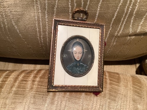 Old portrait miniature - old,
