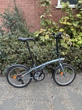 Folding Bike Grey – Decathlon BTWIN Tilt 120 – Commuting – Lights, Bell, Fenders