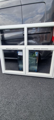 Upvc white double glazed - white, double-glazed