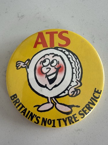 Ats tyre retro pin - retro,