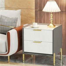 Large 2 Drawer Bedroom Bedside