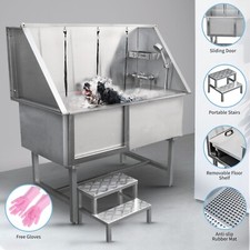 Dog grooming bath stainless - dog,