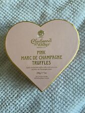 Charbonnel et Walker Pink Marc De Champagne Truffles EMPTY BOX Heart Shape Box