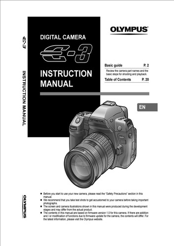 Olympus digital camera - e-3,