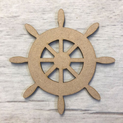 Ships wheel mdf wood - mdf, base