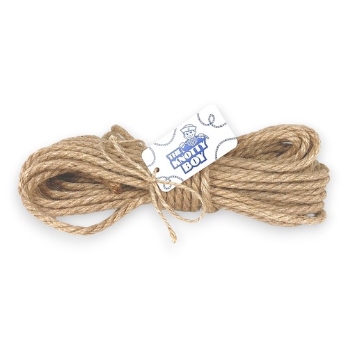 10mm natural jute hessian rope - 10mm,