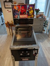 Arcade1Up Marvel Virtual Pinball Machine plus Pac-Man stool
