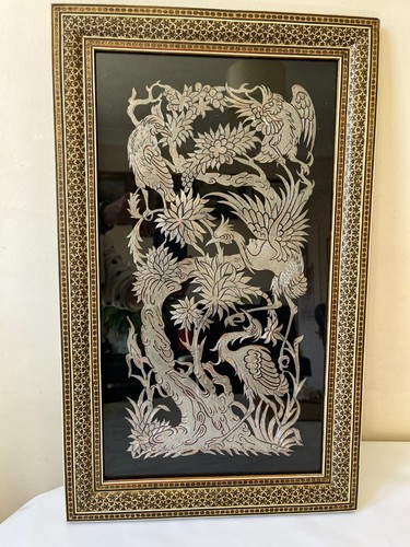 Large vintage silver metal - , and