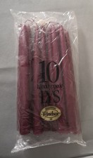 10 Pack of Unscented Non-drip Taper / Dinner Candles - 25cm long, 2.2cm diameter