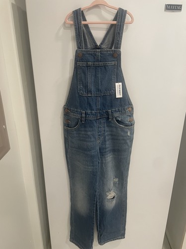 Old navy denim overalls girls - navy,