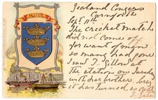 Undivided Back Tuck Heraldic Postcard No 1849 - Hull, 1902.