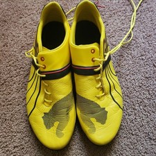 Puma Future Cat M1 Big Cat SF Scuderia Ferrari Yellow Leather Low 303245 02