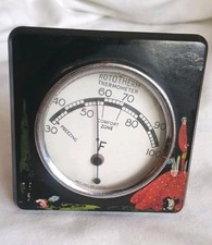Unusual Desktop Vintage  Painted Bakelite Rototherm Thermometer