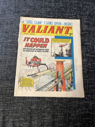 Valiant comic august 1966 - comic,