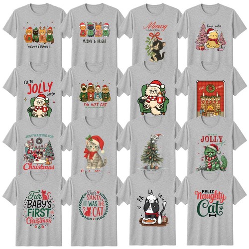 Funny christmas cat shirt - funny, t-shirt