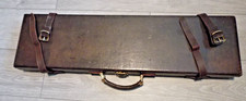 GUNMARK LEATHER GUN CARRYING CASE & CLEANING KIT & 12 B BRASS SNAP CAPS