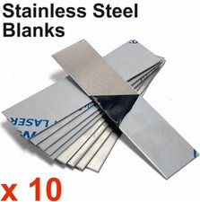 10 x Pieces STAINLESS STEEL SHEET 430 Guillotine Cut Welding Practice Blanks 