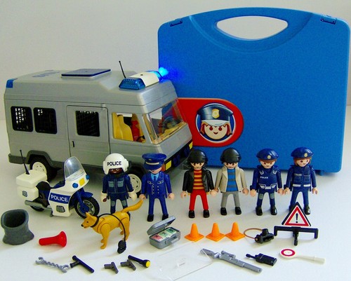 Playmobil police van - police,