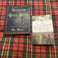 2x Witch Craft Books~ Grimoire For The Green Witch&Solitary Wicca For Life?