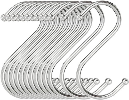 Shaped hooks stainless steel - stainless,