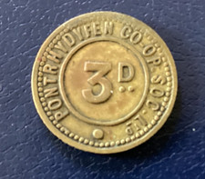 WALES / WELSH CO-OPERATIVE TOKEN : PONTRHYDYFEN CO-OP Soc. Ltd. : 3 D.