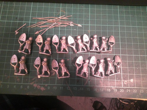 Medieval infantry 25mm - 12,