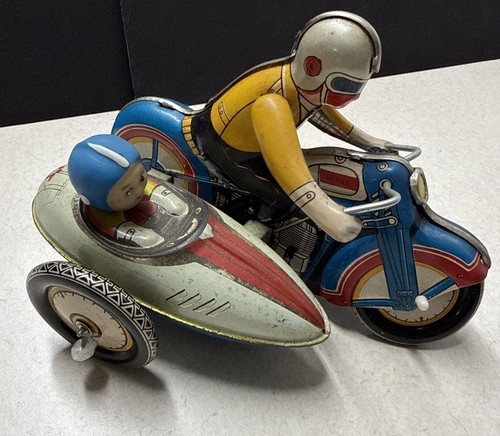 Vintage tin wind motorcycle - vintage,