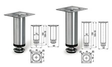 Adjustable Plinth Leg For