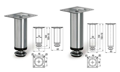 Adjustable plinth leg - plinth,