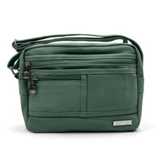 Hemp Smart Shoulder Bag by Sativa Bags-Dark Green