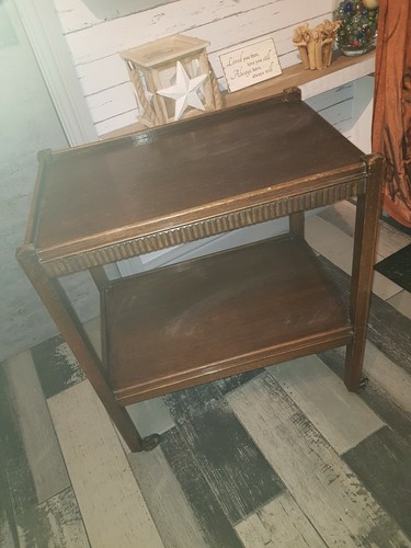 Antique oak tea trolley 4 - tea, on