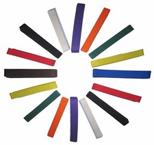 KARATE BELTS MARTIAL ARTS  TAEKWONDO JUDO KICKBOXING COTTON MIX & MATCH