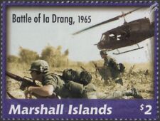 VIETNAM WAR 1965 Battle of Ia Drang Troops & UH-1 Huey Helicopter Aircraft Stamp