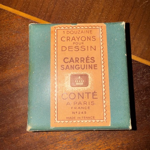 Vtg box conte artist - vtg., crayons