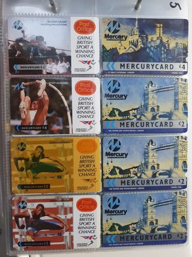 Vintage phone cards - cards,, mercury