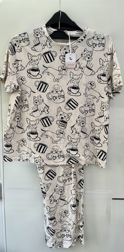 Women pyjamas dog print - tu,