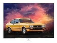 Ford Capri 2.0S - Fantasy Art Print Picture - Limited Edition (250) New