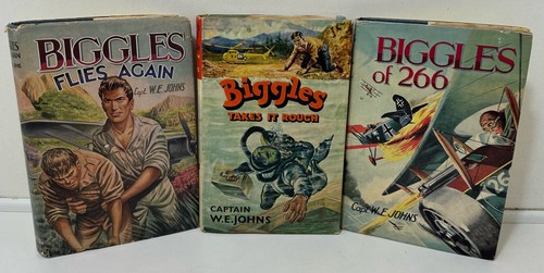 Johns biggles 3 books hb - johns,