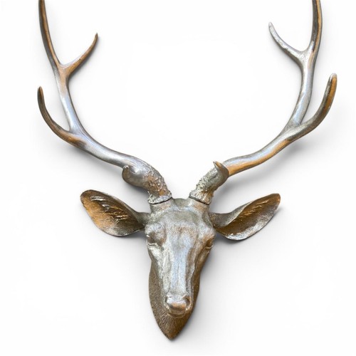 51cm silver stag deer - deer, head